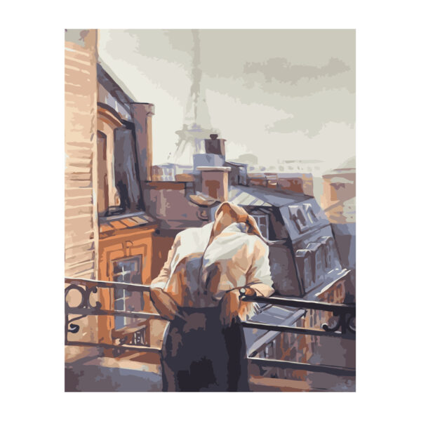 Картина для росписи по номерам «Девушка на балконе», 40х50см