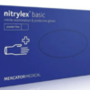 Перчатки медицинские NITRILEX Classik BASIC нитриловые, M 200шт, без пудры, синие, в боксе