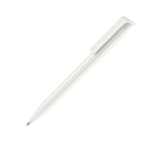 Ручка шариковая автоматическая пластиковая Super Hit Polished белая