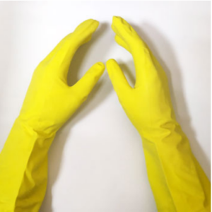 Перчатки для уборки Z-BEST Standart-45098 латексные, размер M-8р, желтые