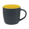 Чашка керамическая Aster 360 мл, матовая, желтая/серая