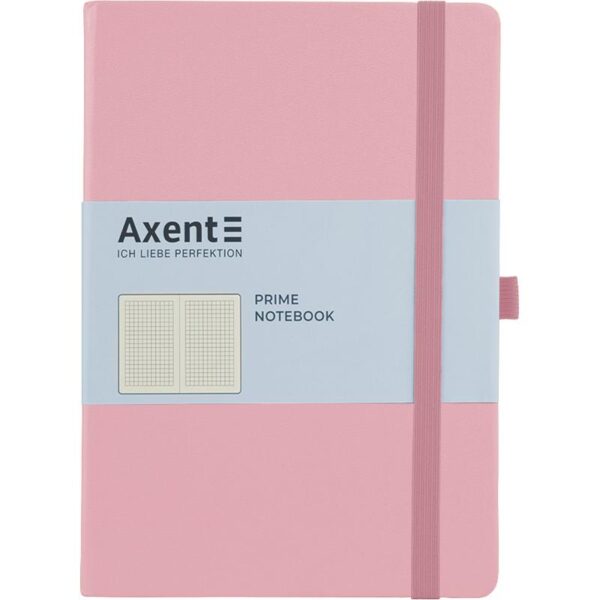 Записная книжка Partner Prime, А5, 96л, твердая обложка, клетка, кремовый блок, светло-розовая