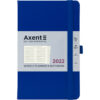 Еженедельник датированный А5, 2022 Axent Partner Strong, твердая обложка, кремовый блок, классический синий