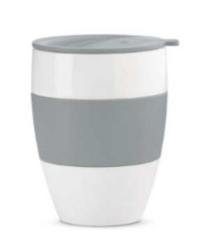 Чашка герметичная AROMA TO GO, 400 мл, белый/серый