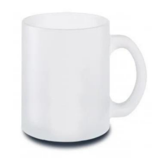 Чашка стеклянная FROZEN MUG 250мл, белая
