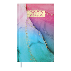 Еженедельник карманный вертикальный, датированный 2022 MIRACLE бирюзовый
