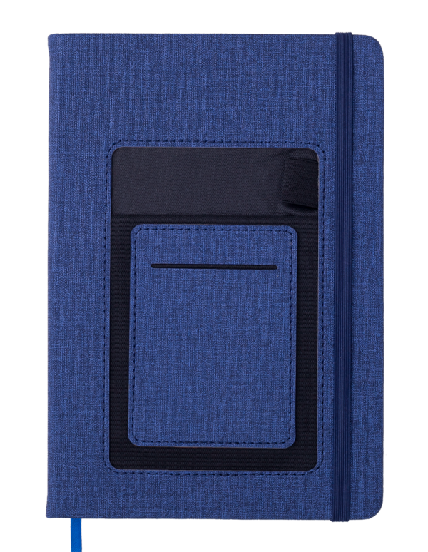 Блокнот деловой COMFORT, А5, 96л., твердая обложка из кожзама, линия, синий