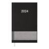 Еженедельник карманный вертикальный, датированный 2024 PARALLEL черный