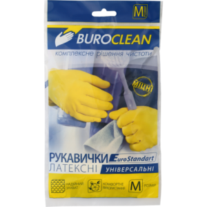 Рукавички для збирання Buroclean, розмір M, жовті