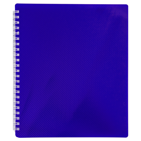 Тетрадь на пружине COBALT В5, 96 листов с пластиковой обложкой, синий