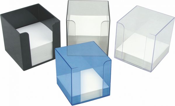 Куб для бумаги, пластиковый, 9х9х9см
